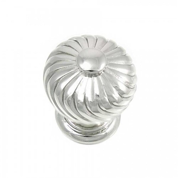 Strategic Brands 1.25 in. Polished Nickel French Twist Cabinet Knob 83914 - main